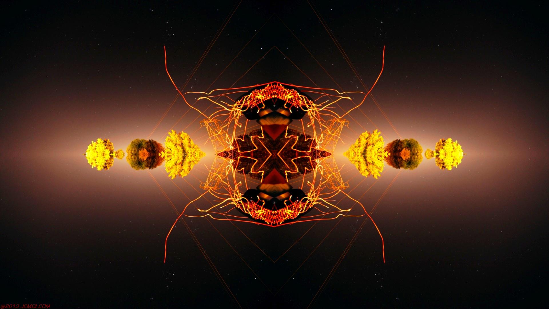 Chimney Sparks Abstract Artwork Timelapse Still Images
